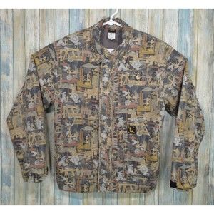 Lapco Oilfield Camo Jacket Camouflaged Jacket Size M Reg Vintage